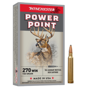 Munições Winchester Power Point Super X - 270Win - 150grains