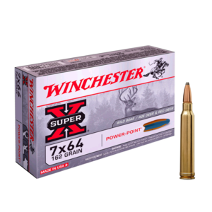 Munições Winchester Power-Point Super X- 7x64mm - 162grains